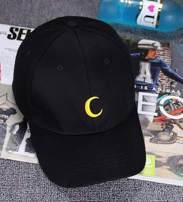 Moon Embroidery Sports Baseball Cap Women